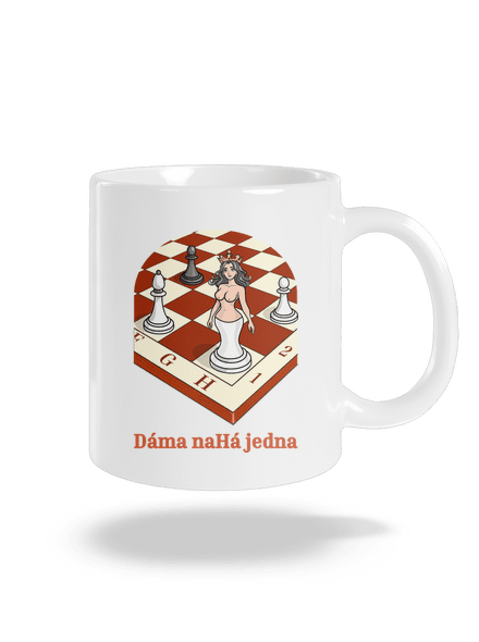 Dáma nahá jedna klasický hrnek White