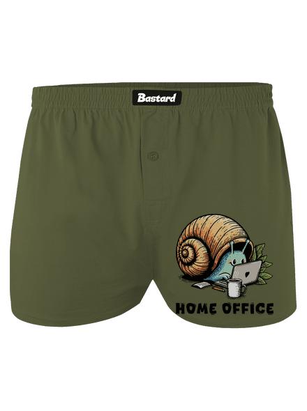 Šnekův home office pánské trenky Khaki