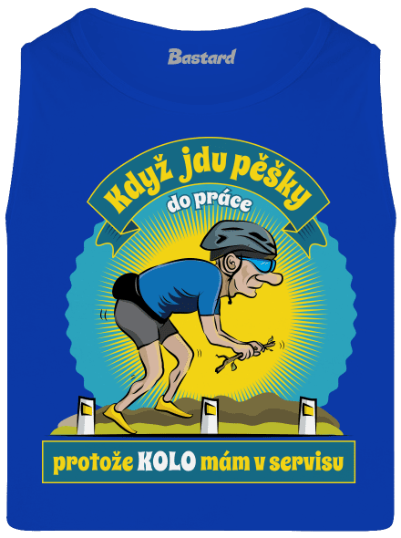 Závislost na kole pánské tílko Royal Blue