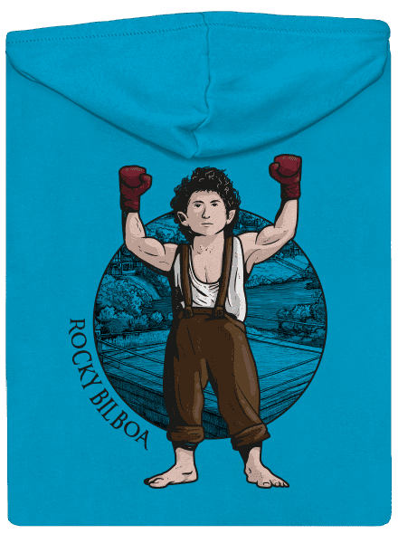 Rocky Bilboa dámská mikina na zip Blue Atol