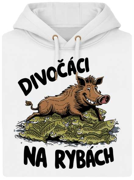 Divočáci na rybách unisex mikina premium Snowwhite