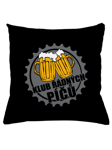 Klub řádných píčů polštář Black