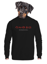 unisex mikina bez kapuce