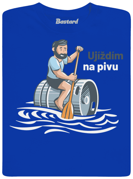 Ujíždím na pivu pánské tričko Royal Blue
