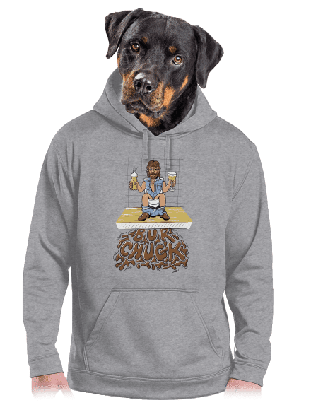 BurChuck pánská mikina klokanka Light Melange