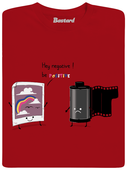 Buď pozitivní pánské dlouhý rukáv Red