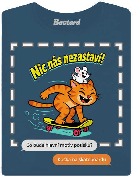 Vlastní AI obrázek dámské tričko premium Petrol Blue