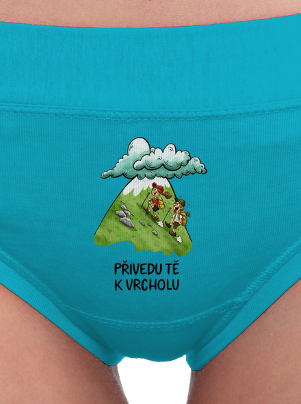 Přivedu tě k vrcholu dámské kalhotky Turquoise