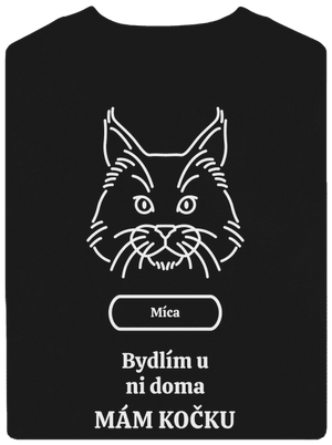 Nemůžu, mám kočku unisex mikina bez kapuce Black