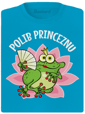 Polib princeznu a prince dámské sportovní tričko Blue Atol
