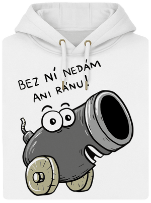 Dělo a koule unisex mikina premium Snowwhite