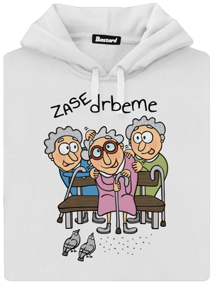 Zase drbeme dámská mikina klokanka White