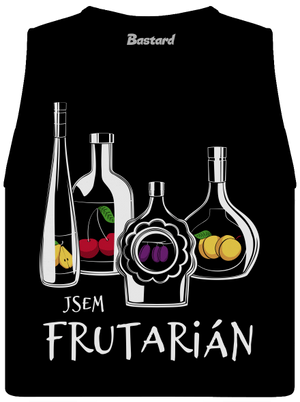 Frutarián dámské tílko volné Black