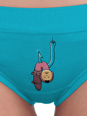 Dáda na rybách dámské kalhotky Turquoise