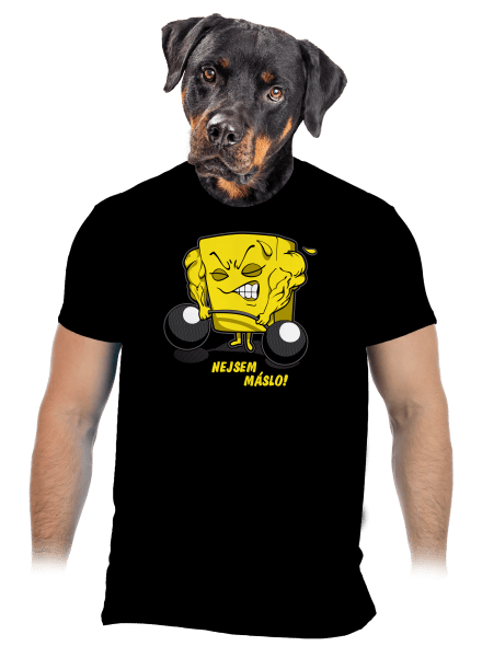 Nejsem máslo pánské tričko Black