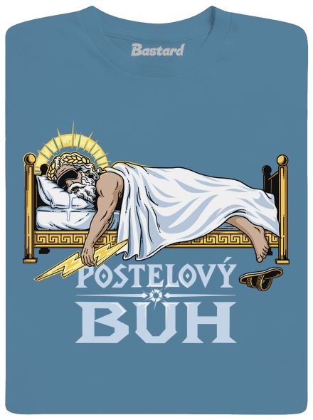 Postelový bůh pánské tričko Stone Blue