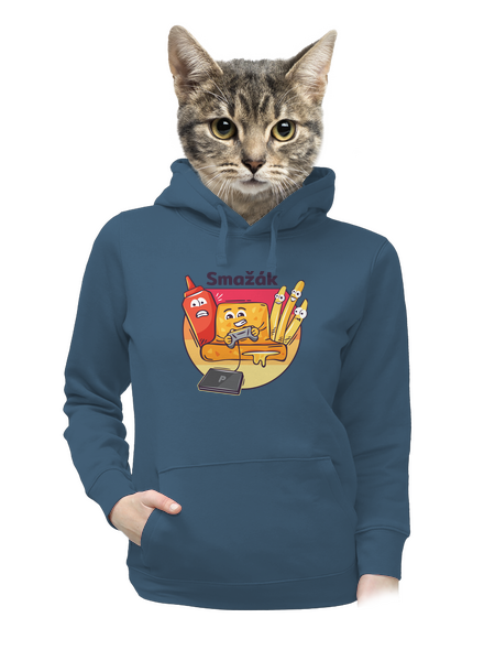 Smažák dámská mikina klokanka Denim