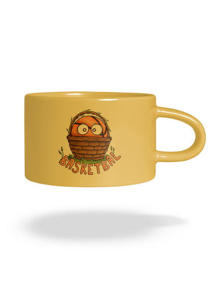 Basketbal hrnek makronka Yellow Macaron