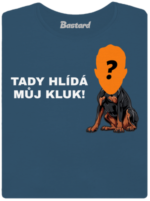 Tady hlídám já dámské tričko premium Petrol Blue