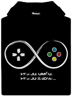 Hraju znova pánská mikina klokanka Black