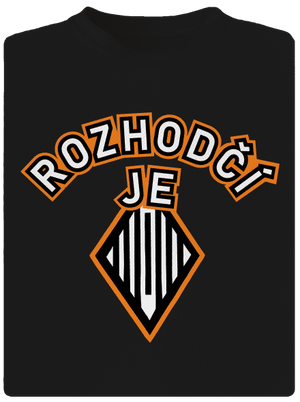 Rozhodčí pánské sportovní tričko Black