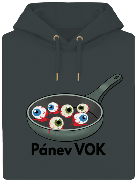 Pánev vok unisex mikina premium Charcoal