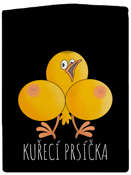 Kuřecí prsíčka dámská mikina na zip Black