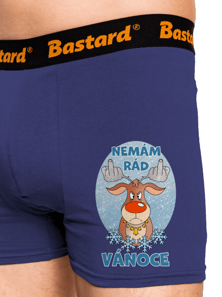 Nemám rád Vánoce boxerky Blue Navy