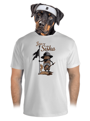 Jan Šiška pánské sportovní tričko White