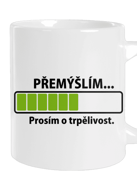 Přemýšlím velký hrnek White