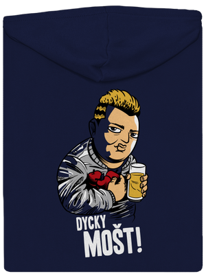 Dycky mošt pánská mikina na zip Navy