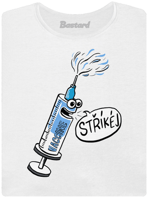 Stříkej dámské tričko s lemem White