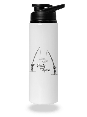 Pruty jsou vrženy lahev na vodu White