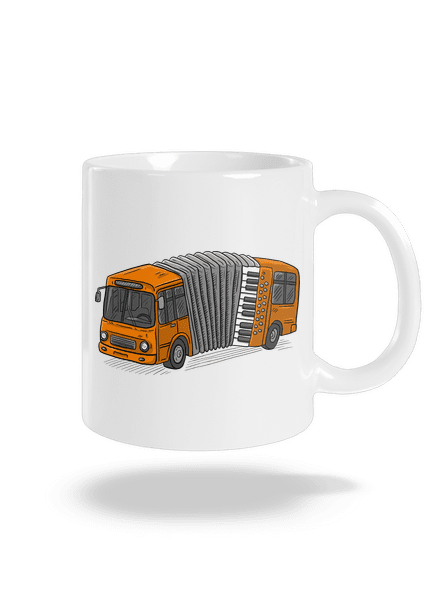 Harmonika klasický hrnek White
