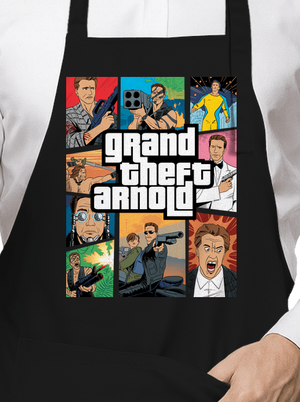 Grand Theft Arnold zástěra Black