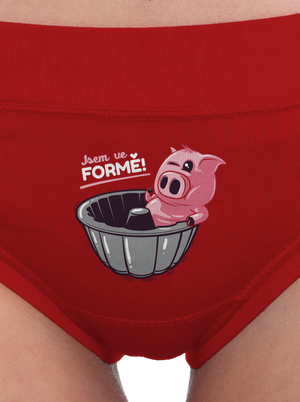 Ve formě dámské kalhotky Red Mal