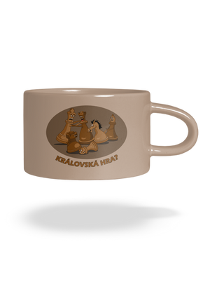 Královská hra hrnek makronka Brown Macaron