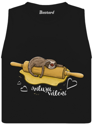 Miluju válení dámské tílko volné Black