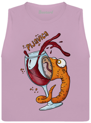 Pijavica dámské tílko volné Lilac