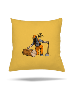Dřevorubec polštář Yellow Gold