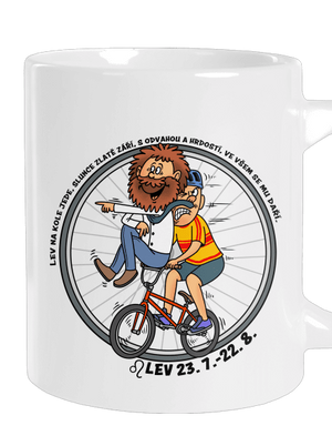 Cyklistický horoskop: Lev velký hrnek White