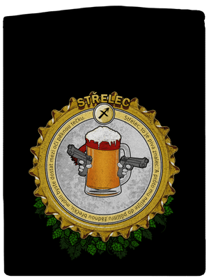 Pivní horoskop: Střelec pánská mikina na zip Black