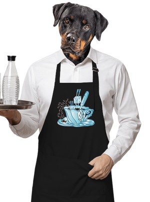 Cukroholik zástěra Black