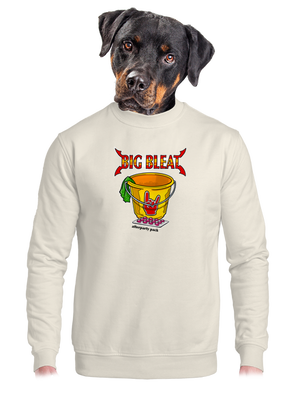 unisex mikina bez kapuce