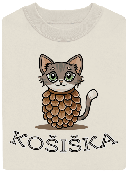 Košiška unisex mikina bez kapuce Off White