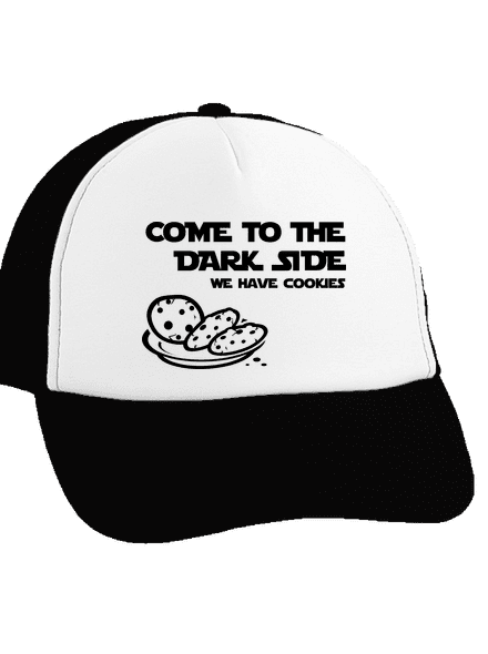 Come to the dark side kšiltovka truckerka Black cap