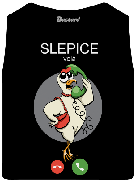 Slepice volá pánské tílko Black