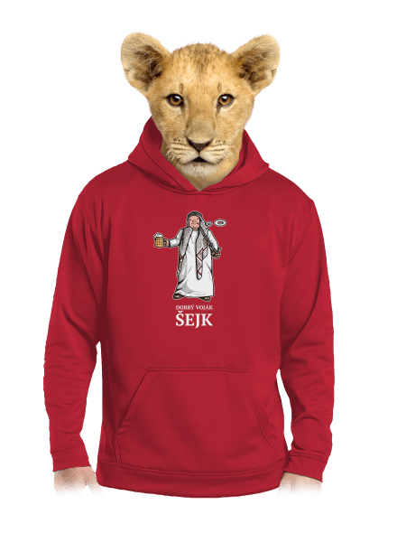 Dobrý voják Šejk dětská mikina klokanka Fire Red
