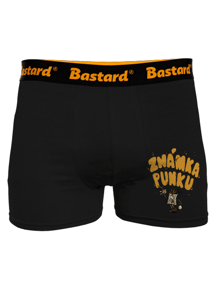 Vylitá známka punku  boxerky Black