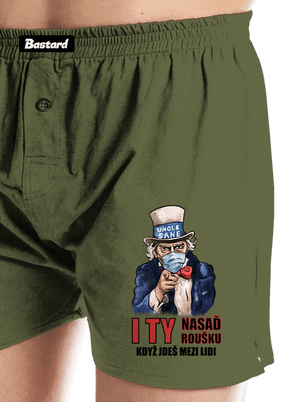 Nasaď roušku pánské trenky Khaki